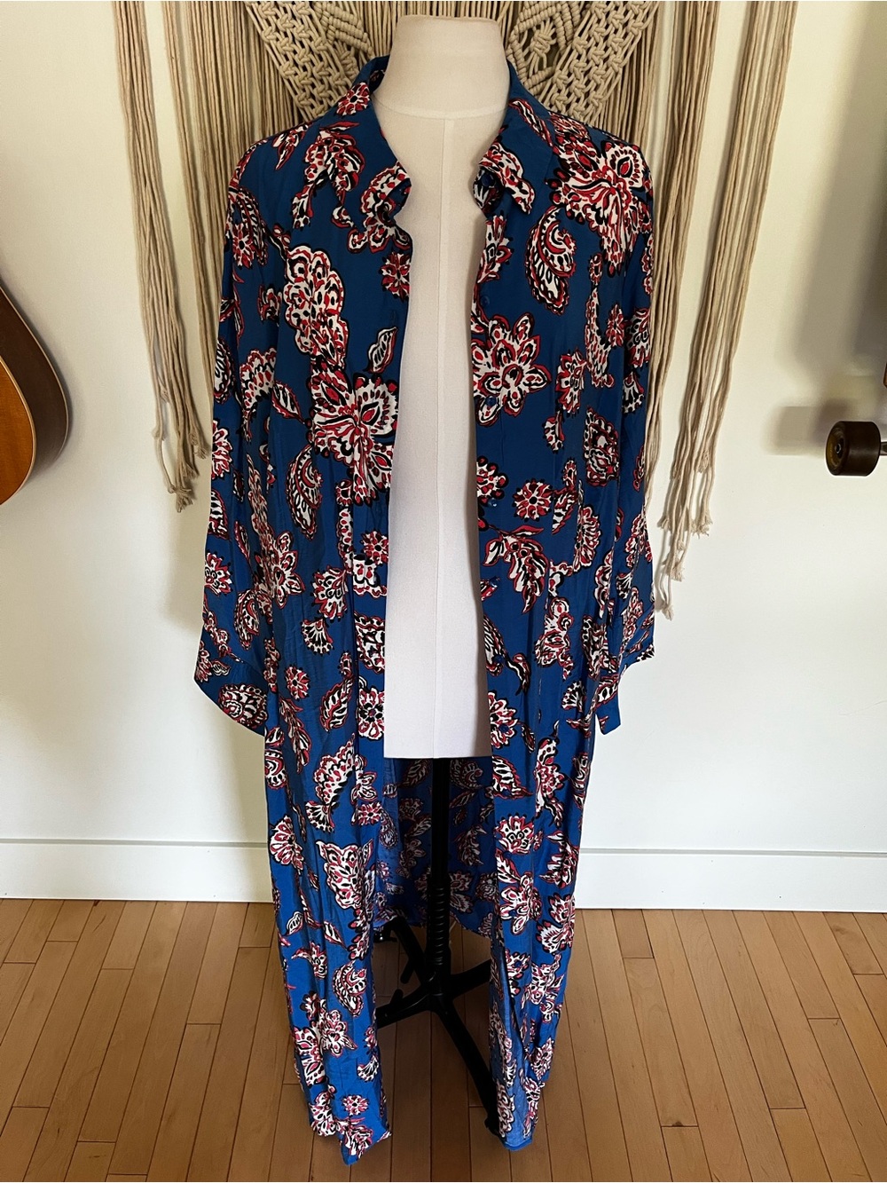 Vero Moda Blue Floral Button-Front Dress